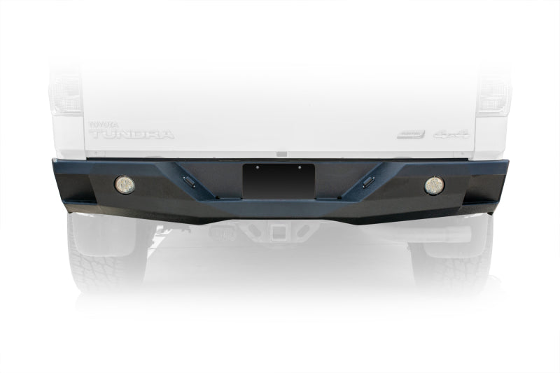 DV8 Offroad 07-13 Toyota Tundra Rear Bumper Winch Ready - Black Powdercoat - #RBTT2-02