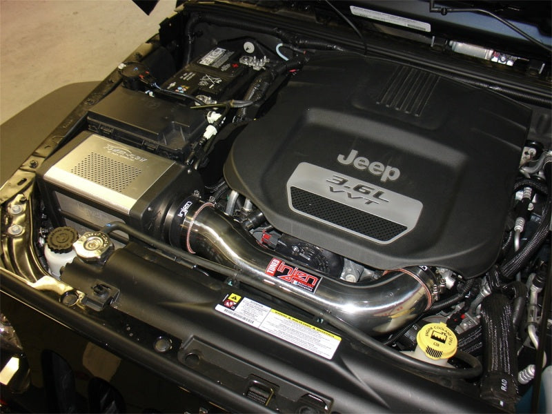 Injen 12-13 Jeep Wrangler JK 3.6L V6 Polished Short Ram Intake w/ Power Flow Box - #PF5003P