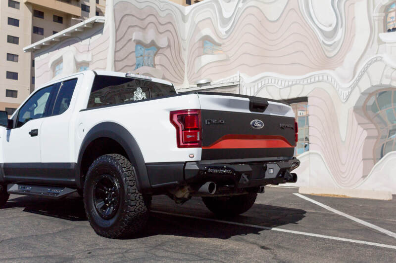 Addictive Desert Designs for 17-18 Ford F-150 Raptor HoneyBadger Rear Bumper w/ 10in SR LED Mounts