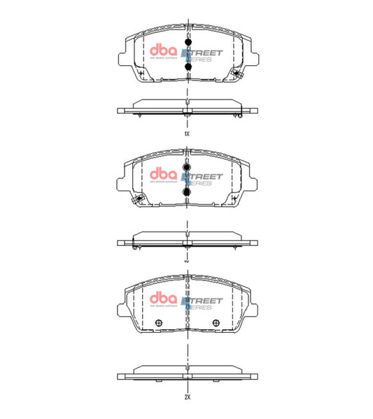 DBA 2020+ Hyundai Palisade Street Series Front Brake Pads