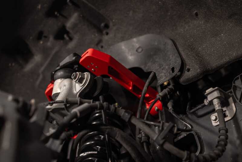 UMI Performance 6565-R Adjustable Upper A-Arm Kit Red for 2015-2026 Ford F-150