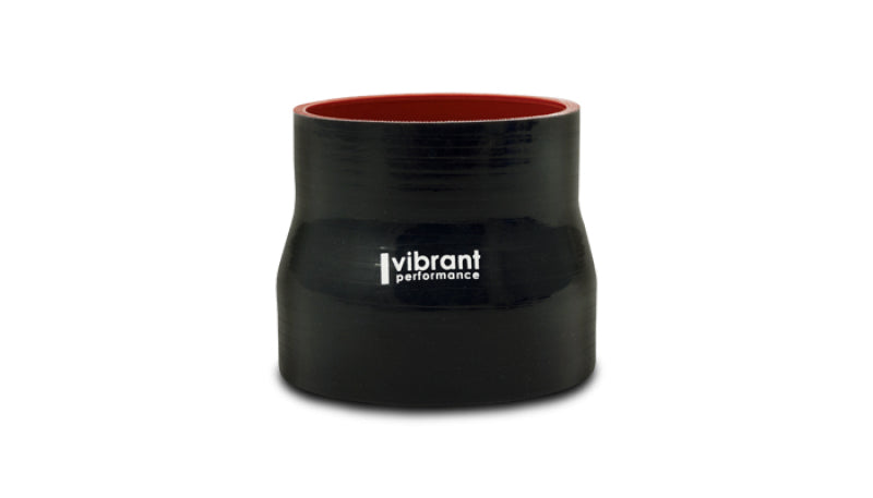 Vibrant 4 Ply Reducer Coupling 1.25in x 1.50in x 3in Long (BLACK)
