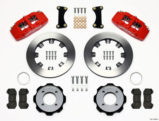 Wilwood Dynapro 6 Front Hat Kit 12.19in Red 2011 Fiesta - #140-11899-R