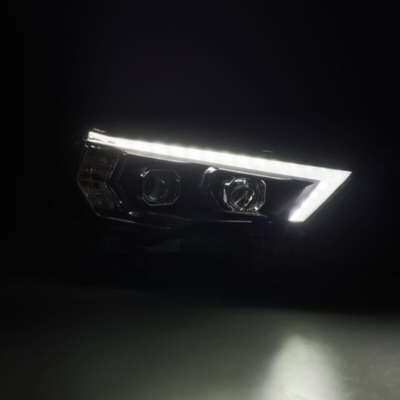 AlphaRex 880811 14-22 Toyota 4Runner LUXX-Series LED Projector Headlights Black with Activation Light & Sequential Signal + DRL