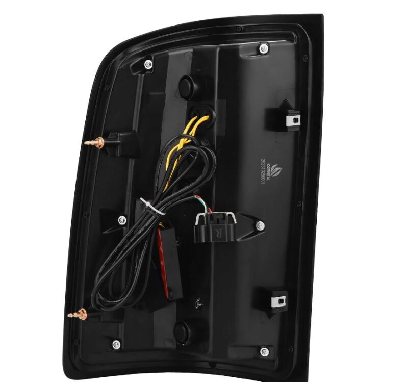 AlphaRex 630070 07-13 GMC Sierra 1500/2500 HD/3500 HD Luxx Series LED Tail Lights - Alpha Black