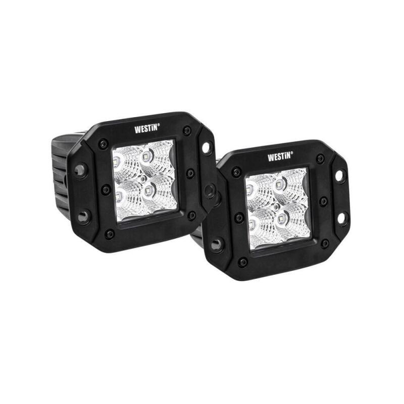 Westin 09-1218FM4 FM4Q 3W Osram with mounting hardware and pigtail connectors (set of 2) Black