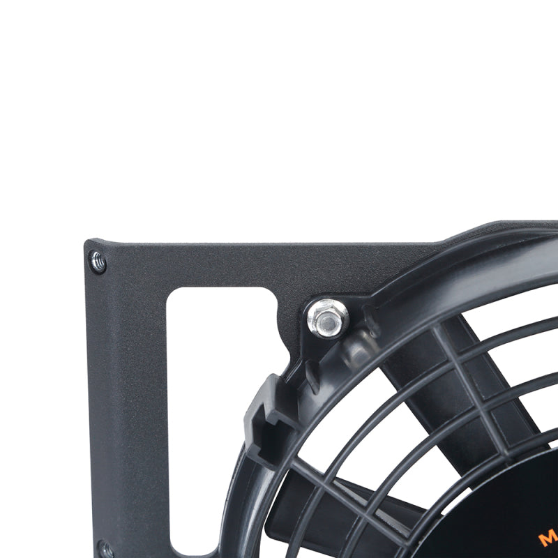 Mishimoto Universal 10in. Heavy-Duty Oil Cooler Fan Shroud - Micro Wrinkle Black - #MMFS-HDOC-10