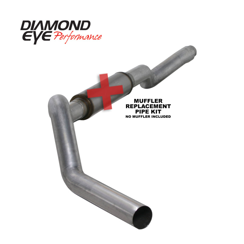 Diamond Eye K5126A-RP 5in Cat-Back Exhaust Muffler Replacement Pipe - 2006-2007 Chevrolet Silverado 2500 HD/3500/3500 HD; 2006-2007 GMC Sierra 2500 HD/3500 | Aluminized