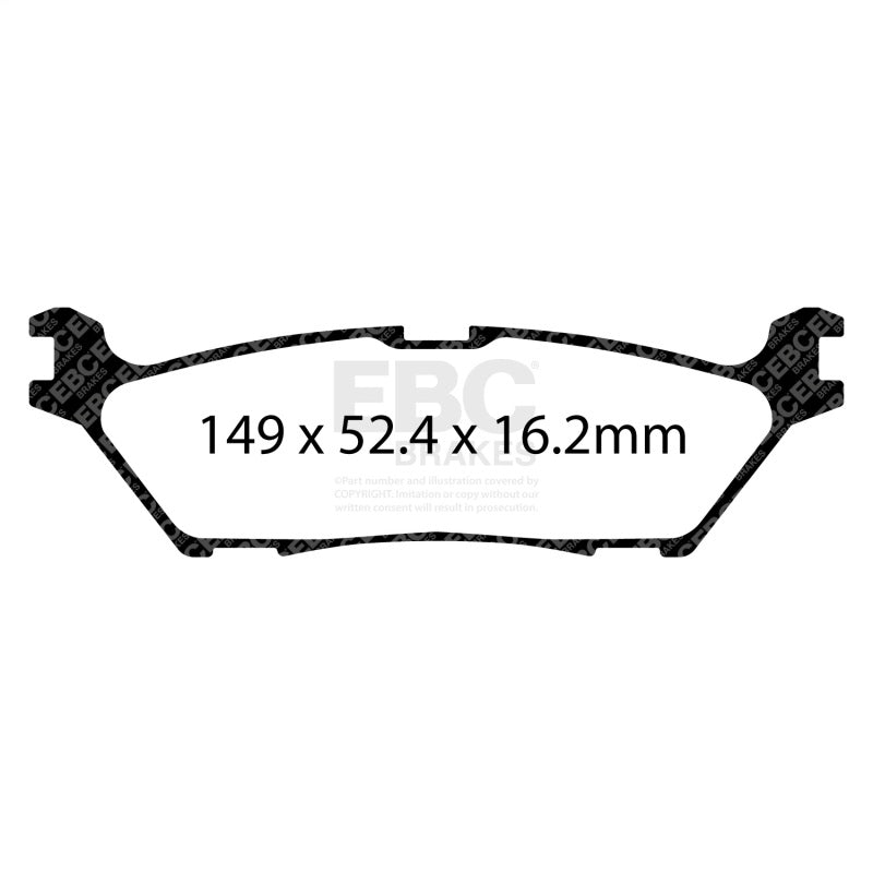 EBC 2022+ Ford Expedition 3.5TT Extra Duty Rear Brake Pads ED93142