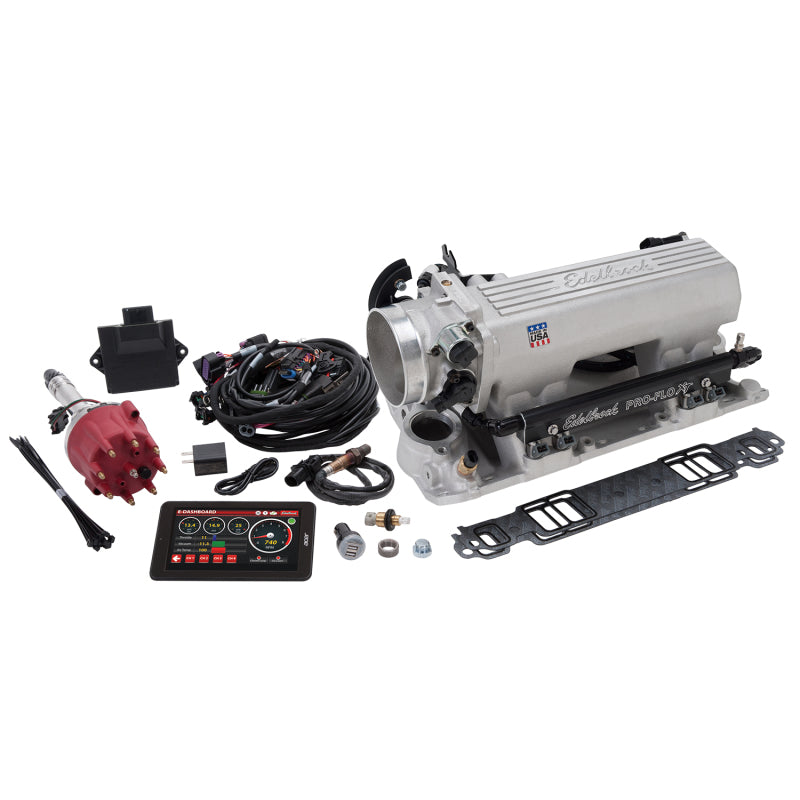 Edelbrock 35790 Pro Flo 4 XT EFI System Sequential Port SBC 1986 & Earlier 550 Max HP 29lb/hr Satin