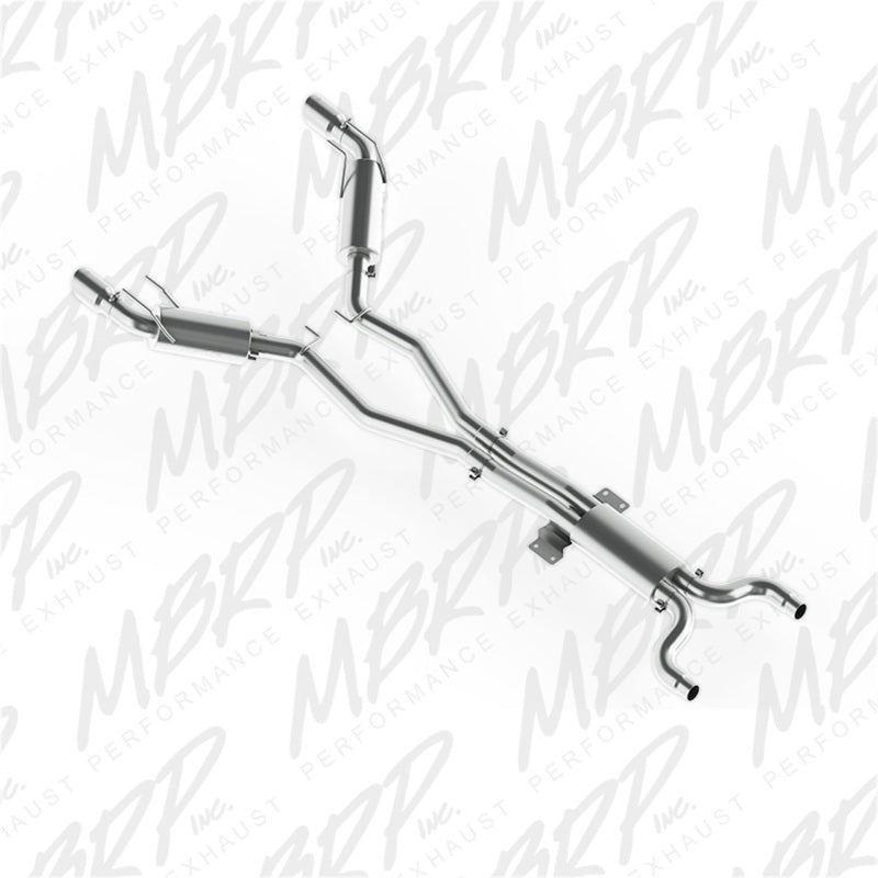 MBRP 2010 Chev Camaro V8 6.2L Automatic 3 Dual Cat Back Round Tips T409