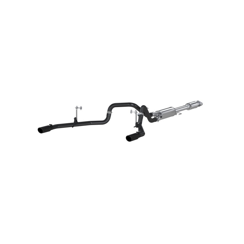 MBRP S5258BLK Armor BLK Cat-Back Exhaust - 2.5-Inch Dual Rear Exit | Black Coated Aluminized