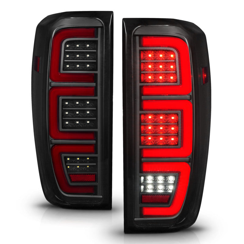 ANZO 2019-2026 GMC Sierra 1500 LED Taillights - Smoke Lens w/ Initiation & Sequential Signal (Factory Models)
