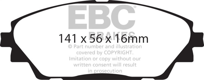 EBC 14+ Mazda 3 2.0 (Japan Build) Redstuff Front Brake Pads DP32185C