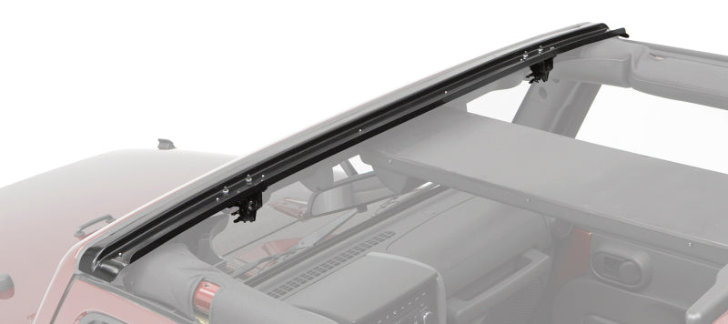 Bestop 07-18 Jeep Wrangler JK Windshield Channel (1-Piece No-Drill Header Design)