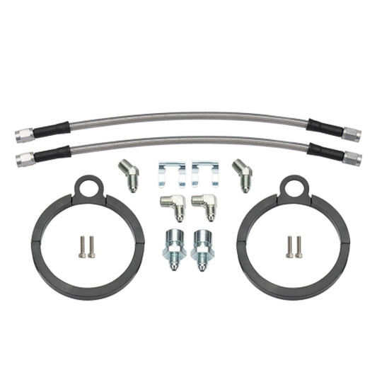 Wilwood Flexline Kit 12 inch -3 3/8-24 IF 1/8-27 NPT 90 Degree - #220-17289