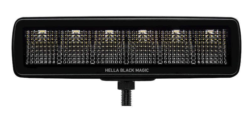 HELLA 358176201 Black Magic 6 LED Mini Light Bar - Flood Beam