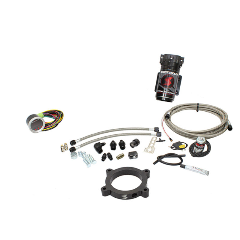 Snow Performance SNO-2167-BRD-T for 2014+ GM Truck Stage 2 Bst Cooler Forced Induction Water Inj. Kit (SS Braided Line/4AN) w/o Tank