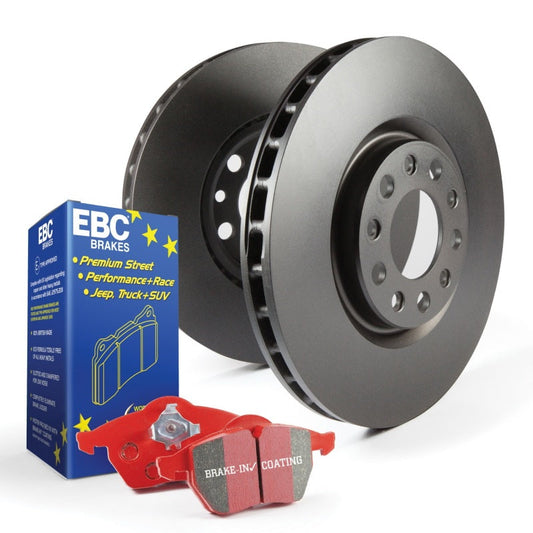 EBC 04-15 Mazda S12 Front Brake Kit Redstuff Pads RK Premium Rotors S12KF1250 (image of S12KF1208)