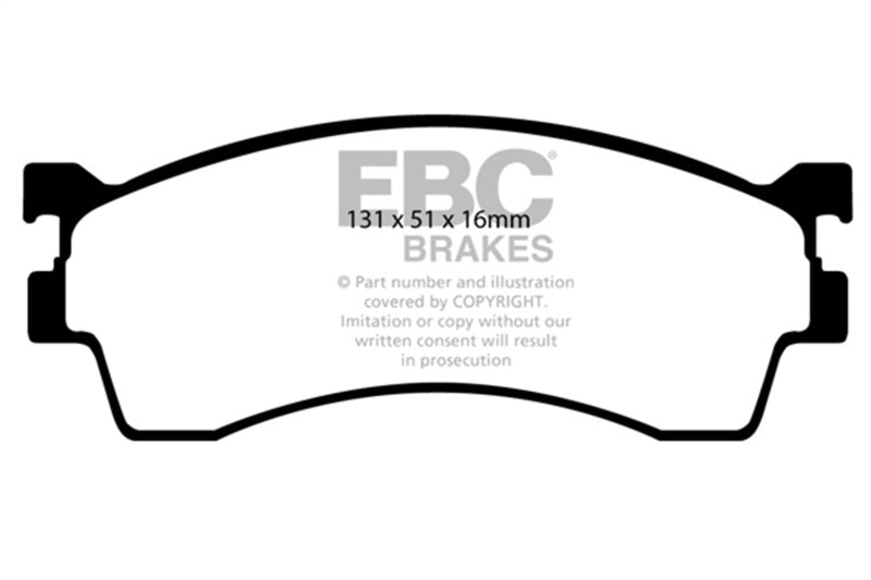 EBC 01-04 Mazda Protege 2.0 (Rear Drums) Redstuff Front Brake Pads DP31409C