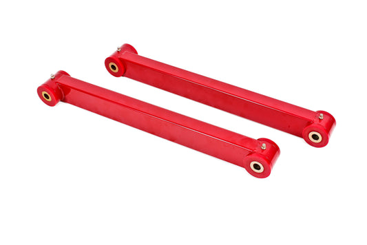BMR 05-14 S197 Mustang Non-Adj. Boxed Lower Control Arms (Polyurethane) (1.25x2in Boxed Tubing) - Red