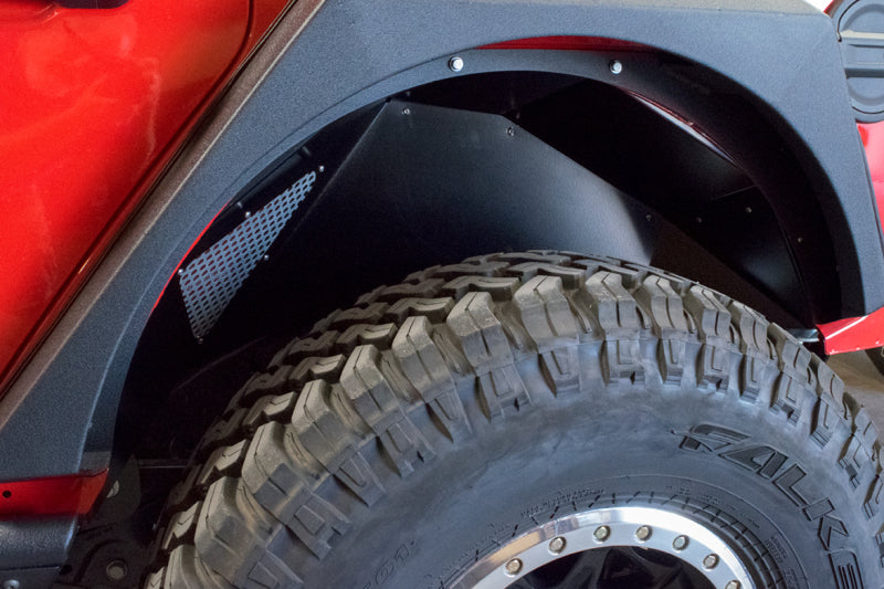 DV8 Offroad 2018+ Jeep Wrangler JL Rear Inner Fenders - Black - #INFEND-03RB