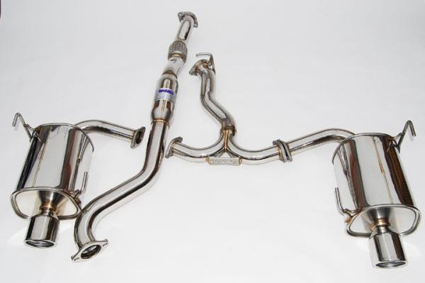 Invidia HS08SW4GT3 08-14 Subaru WRX Sedan/Forester XT Q300 Dual Rolled S.S.Tips Cat-back Exhaust