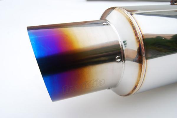 Invidia HS09MEXGRT 08-Up Mitsubishi EVO X Racing Single Titanium tip Cat-back Exhaust