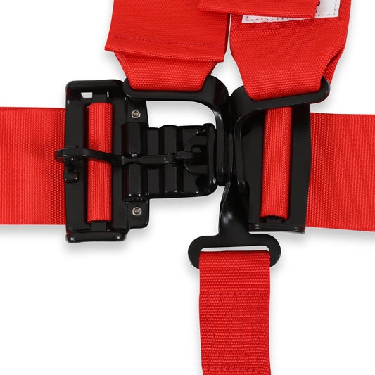 RaceQuip 711011 Red Latch & Link 5-Point Seat Belt