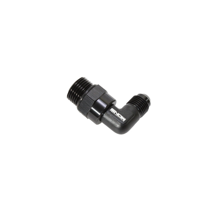 Snow Performance SNF-60869 -8 ORB to -6AN 90 Degree Swivel Fitting (Black)