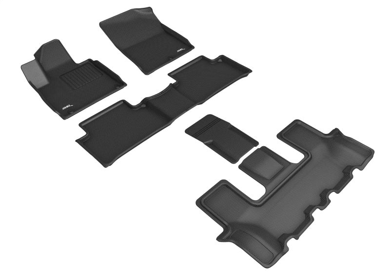 3D MAXpider Kagu Front, Rear & 3rd Row Floor Mats for 2021-2023 Kia Sorento