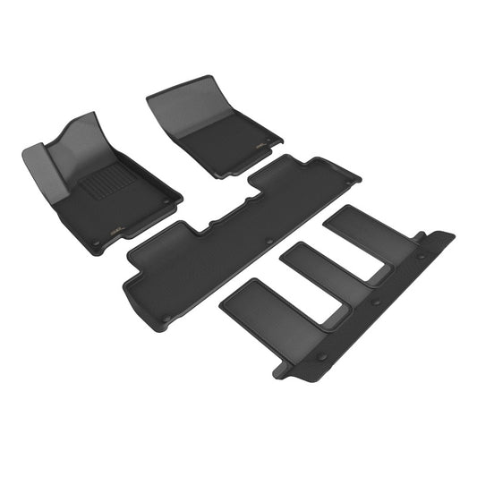 3D MAXpider Kagu Front, Rear & 3rd Row Floor Mats for 2022-2024 Rivian R1S