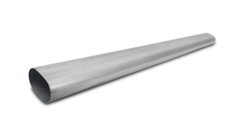 Vibrant 3in Oval (Nominal Size) T304 SS Straight Tubing (16 ga) - 5 foot length