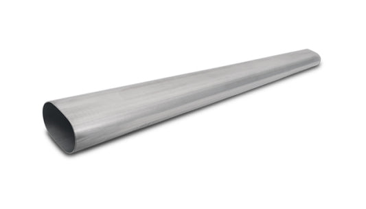 Vibrant 3in Oval (Nominal Size) T304 SS Straight Tubing (16 ga) - 5 foot length