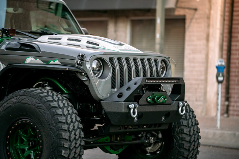 DV8 Offroad 18+ Jeep JL Heat Dispersion Hood - Primer Black - #HDMBJL-01
