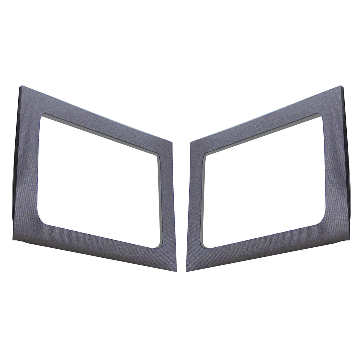 DEI for 2011-2018 Jeep Wrangler JK 4-Door Boom Mat Rear Side Window Trim - 2 Piece - Gray