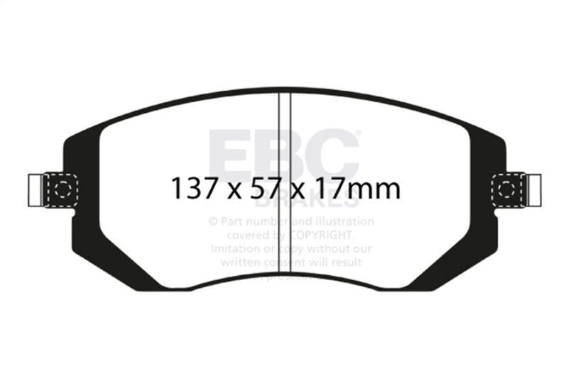 EBC 04-06 Saab 9-2X 2.0 Turbo Ultimax2 Front Brake Pads UD929