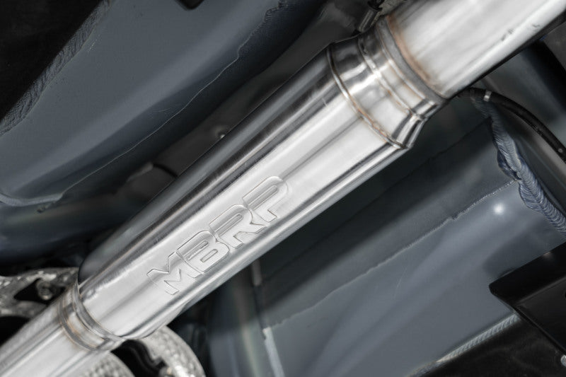 MBRP WRX 3in Cat-Back Quad Carbon Fiber Tips Race Profile Exhaust