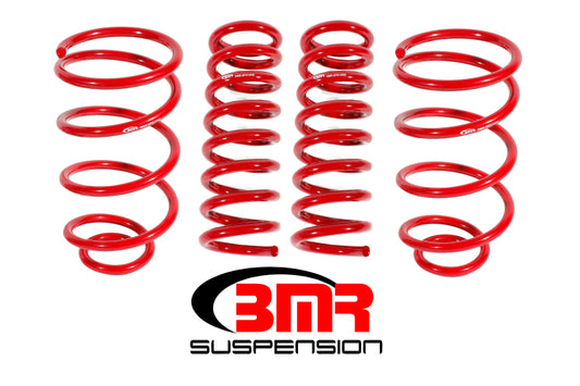 BMR 64-66 A-Body Lowering Spring Kit (Set Of 4) (1.0in Drop) - Red