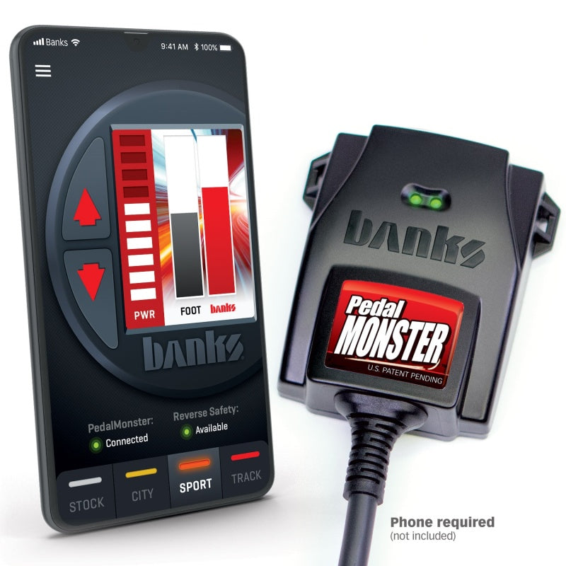 Banks Power Pedal Monster® Kit, Aptiv GT 150, 6 Way, Stand Alone, For Use With Phone