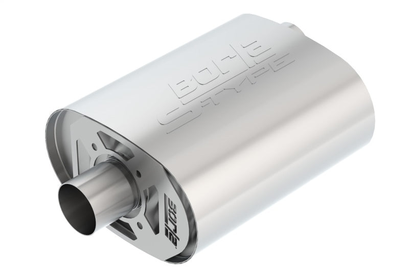 Borla 400855 CrateMuffler Ford Coyote 5.0L S-Type 2.5in Offset/Center 12inx6inx10.34in Muffler - #400855