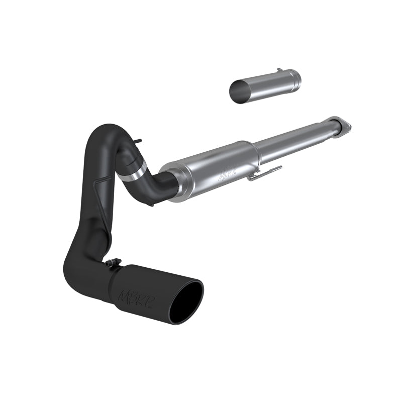 MBRP S5259BLK Armor BLK Cat-Back Exhaust - 4-Inch Single Side Exit | Black Coated Aluminized