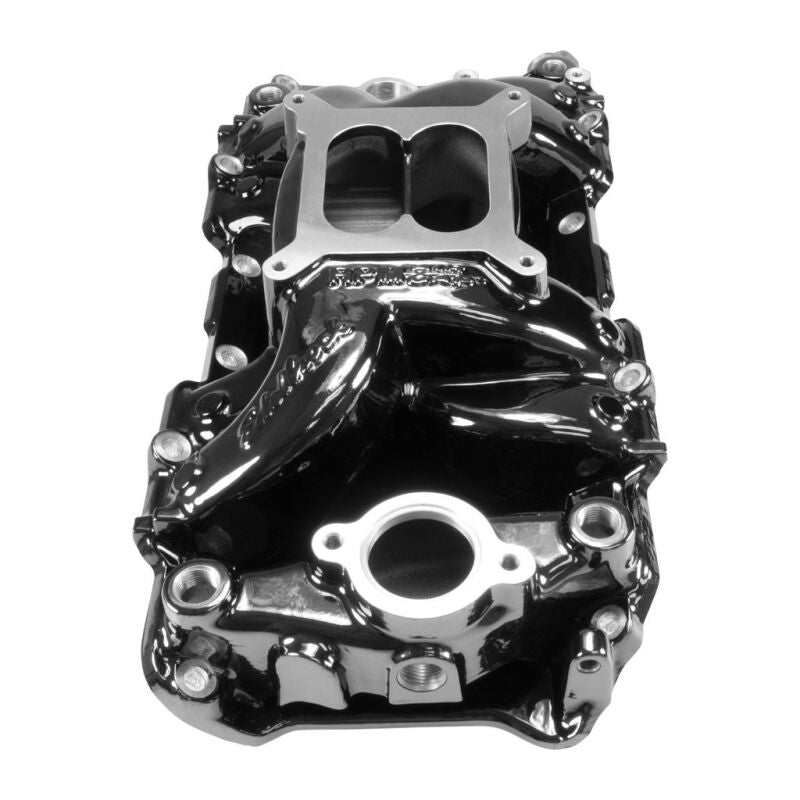 Edelbrock 7562-BP Big Block Chevrolet Rectangular Port RPM Air-Gap Manifold - Black Plasma Finish
