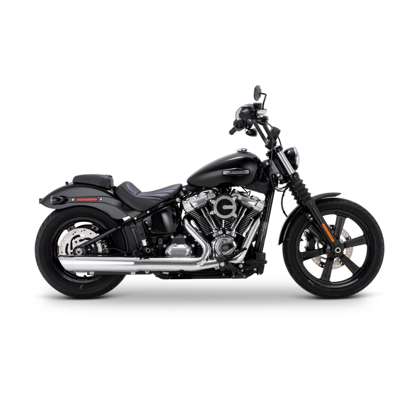 Vance & Hines 16750 Twin Slash 4in Round Slip-Ons Chrome for 2025-2026 Harley-Davidson Softail