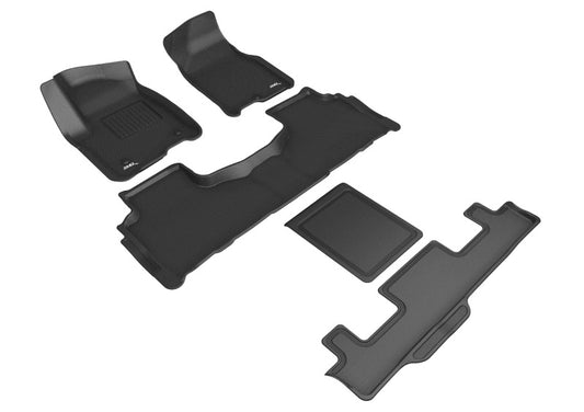 3D MAXpider Kagu Front, Rear & 3rd Row Floor Mats for 2021-2024 Chevrolet Tahoe