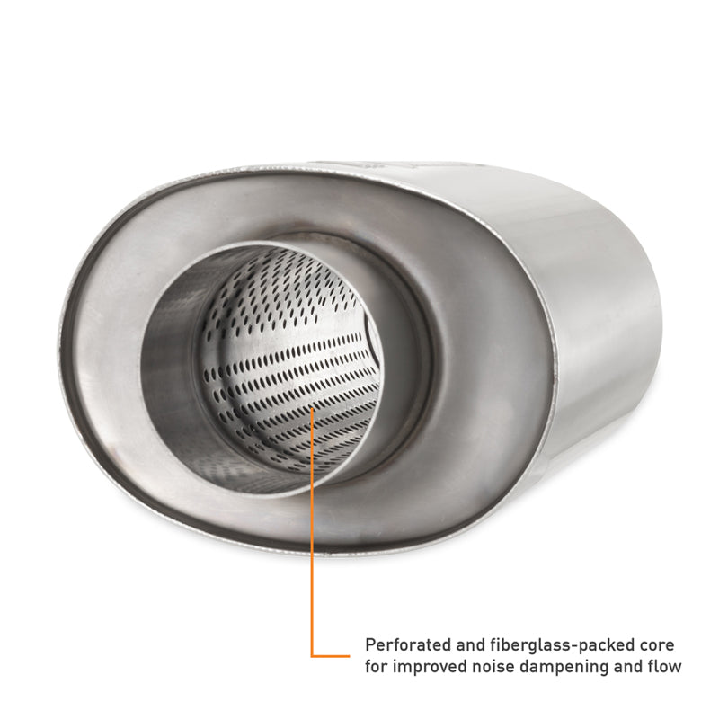Mishimoto Universal Resonator with 2.5in Inlet/Outlet - Brushed - #MMEXH-RES-25BR