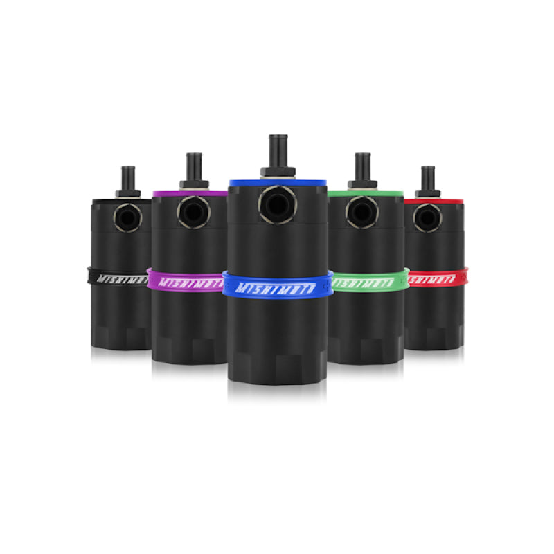 Mishimoto Universal Baffled Oil Catch Can - Black - #MMBCC-UNI-BK
