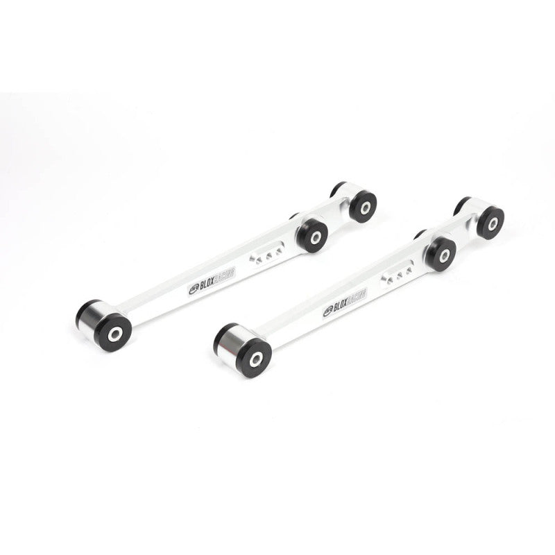 BLOX Racing V2 Billet Rear Lower Control Arms Poly Bushings 1996-2000 Honda Civic - Raw BXSS-21204-RAW-V2