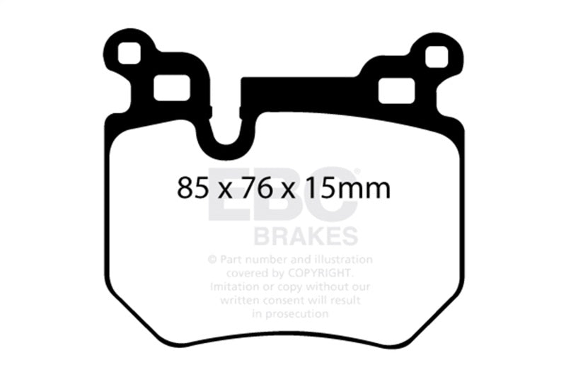 EBC Racing 11-13 BMW 1 Series (E82) Coupe RP-1 Race Rear Brake Pads DP81996RP1