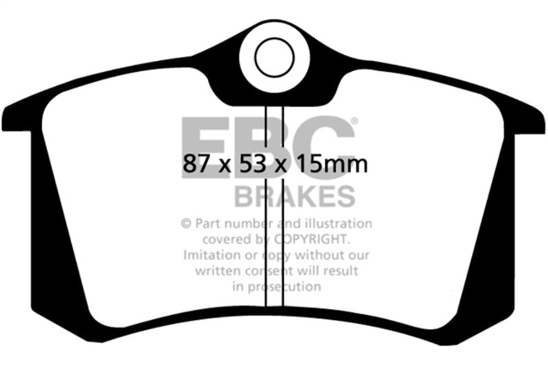 EBC 10-13 Audi A3 2.0 TD Ultimax2 Rear Brake Pads UD340